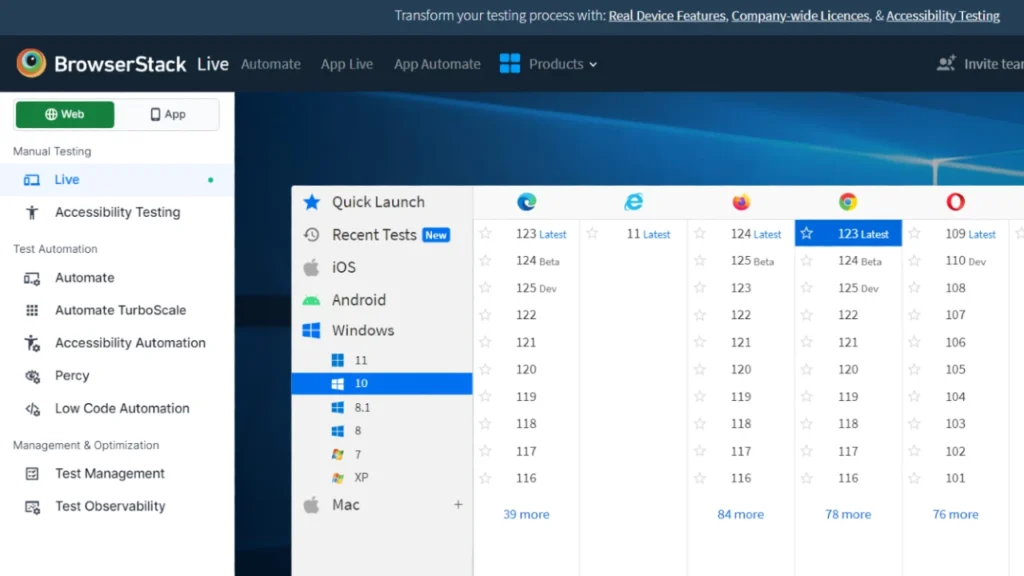 Enhancing Web Testing Precision with BrowserStack Live Manual Test