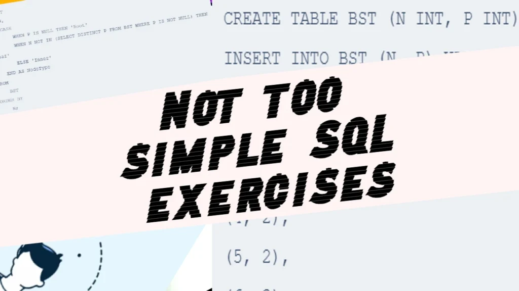 Not too simple SQL exercises