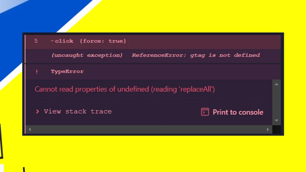 Dealing with "ReferenceError: gtag is not defined" in Cypress Tests