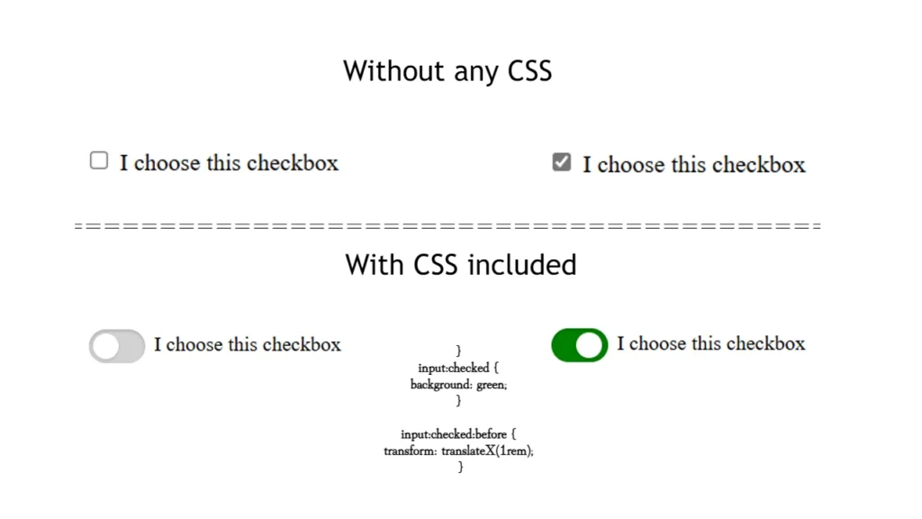 Button configuration with CSS and HTML