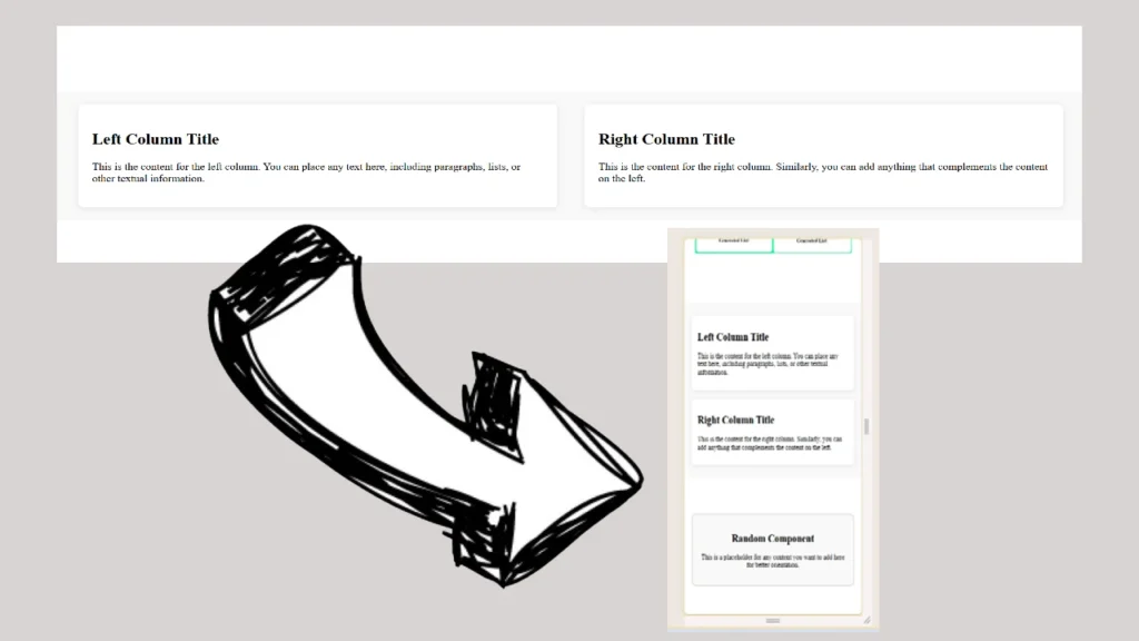 Creating a Responsive Two-Column Text Component