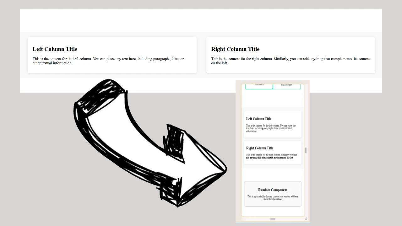 Creating a Responsive Two-Column Text Component