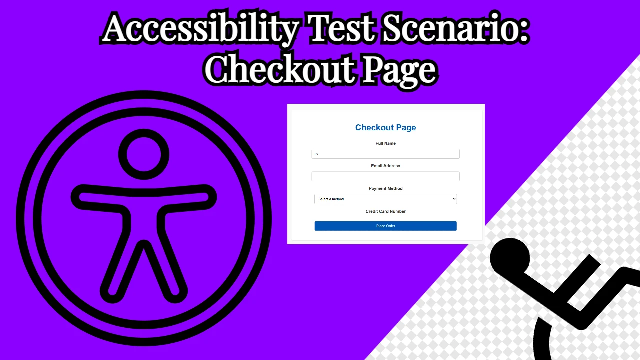 Accessibility Test Scenario: Checkout Page