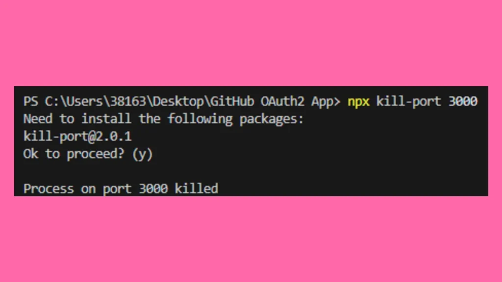 How to kill localhost through terminal