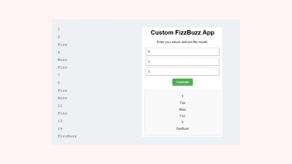 Showcasing Custom FizzBuzz App Untitled