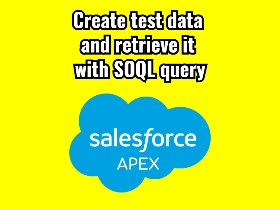 Apex test Create test data and retrieve it with SOQL query