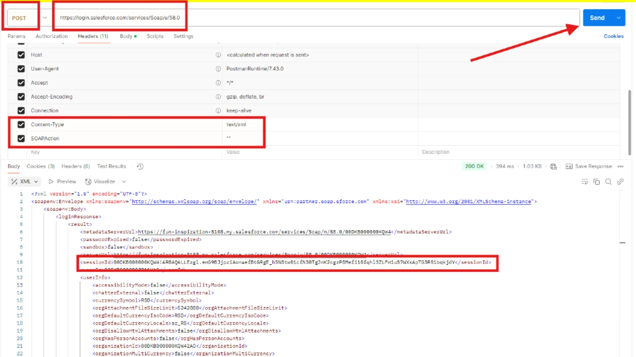 SOAP Salesforce Authorization with Postman (no OAuth)